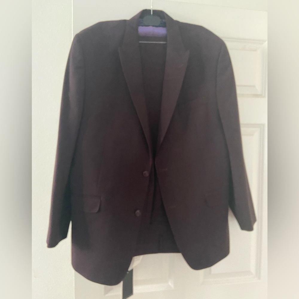 Sean John Burgundy suit NWT